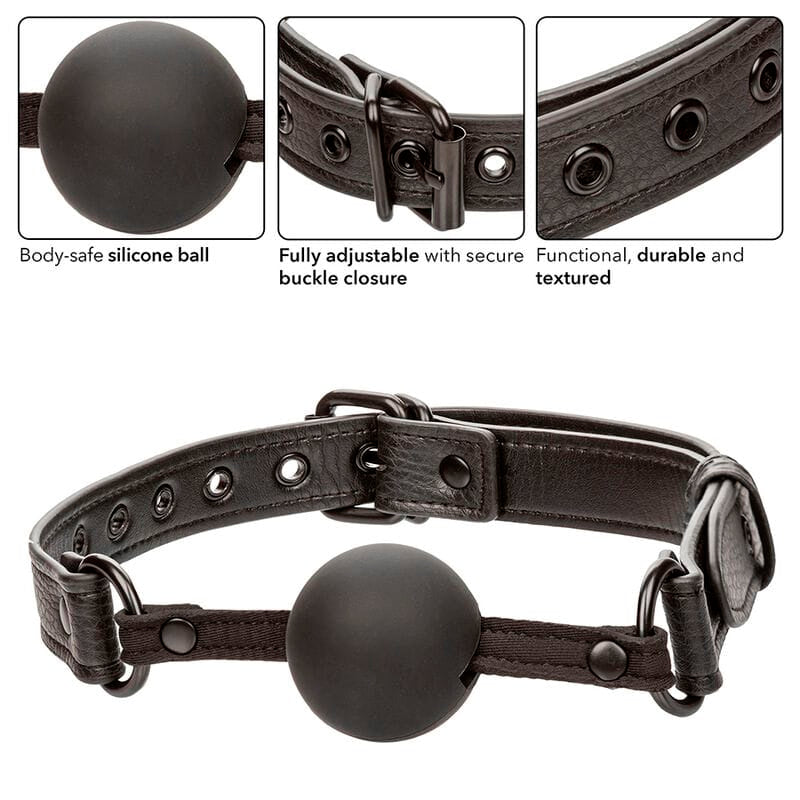 Mundknebel Nocturnal Ball Gag Silikon Schwarz – Ansicht 4