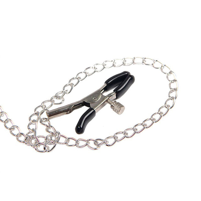 Nippelklemmen Subblime mit Kette Schwarz
