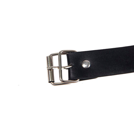 Nippelklemmen 953720 Bondage Lederriemen Brustklemmen Schwarz Eine