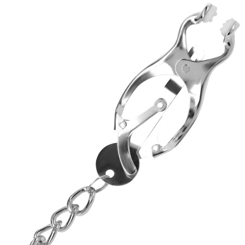 Nippelklemmen aus Metall mit Kette – Ansicht 4
