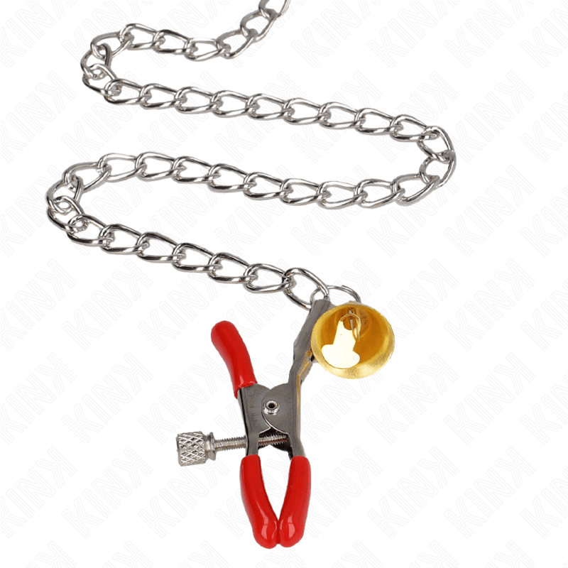 Nippelklemmen Bell 3-Fach Nippel- und Klitorisklemmen Rot mit Kette – Ansicht 4