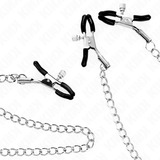 Nippelklemmen Dreifach Nippel- und Klitorisklemmen mit Kette Modell 2 Schwarz – Ansicht 4