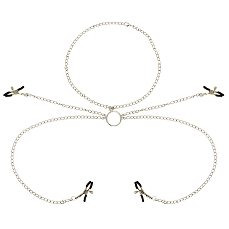 Nippelklemmen Fetisch 4 mit Kette