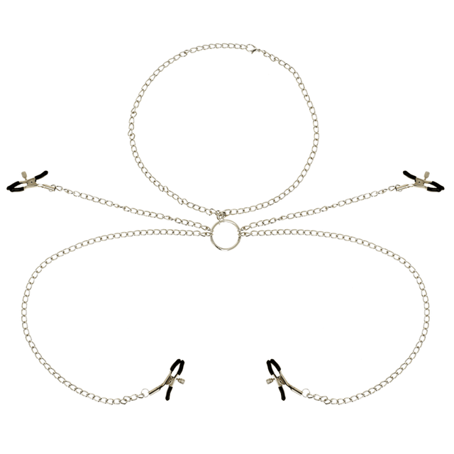 Nippelklemmen Fetisch 4 mit Kette