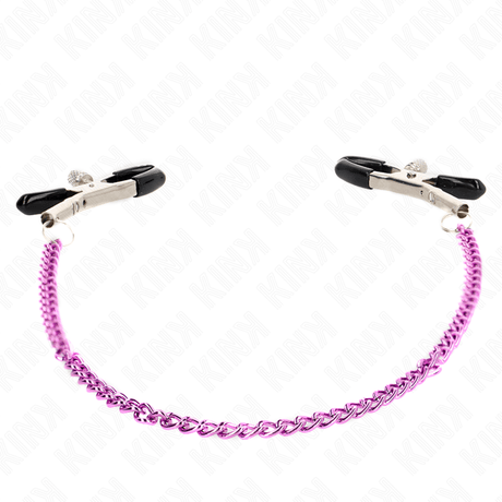 Nippelklemmen Kette Lila