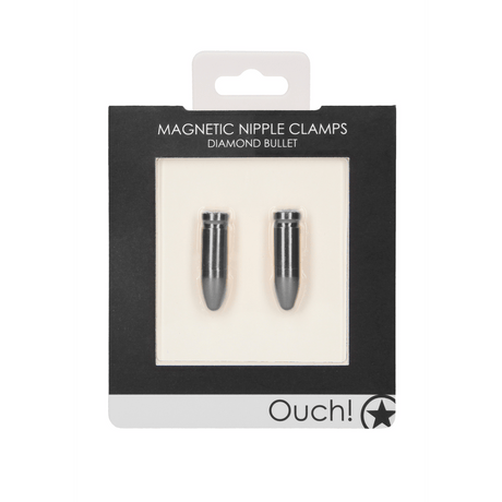 Nippelklemmen magnetisch Diamantkugel Grau 1 x Ø 1 cm – Ansicht 2