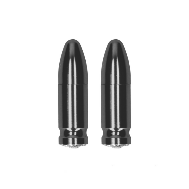Nippelklemmen Ouch magnetisch mit Strassstein Grau 1 x Ø 1 cm