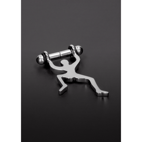 Nippelklemmen magnetisch Silber 8,2 cm