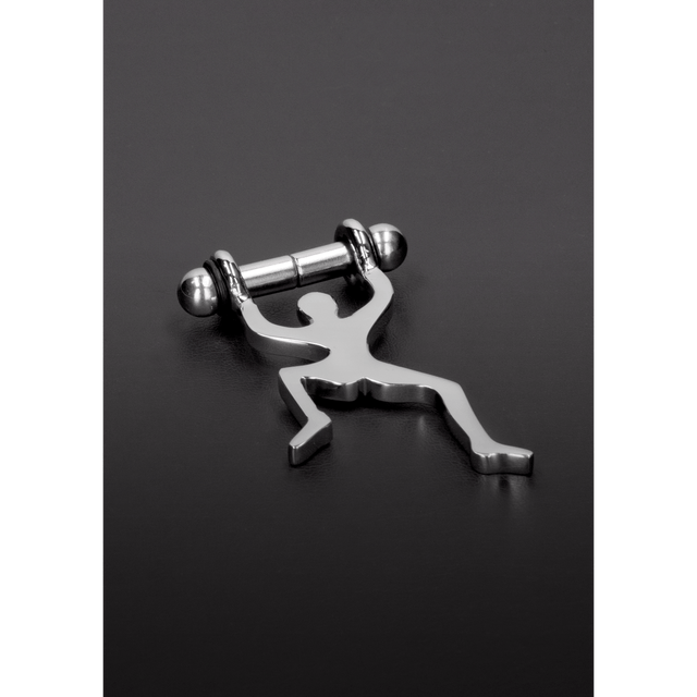 Nippelklemmen magnetisch Silber 8,2 cm