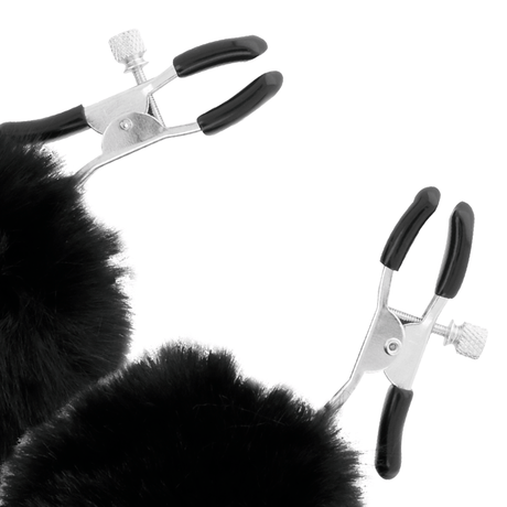 Nippelklemmen mit Pompons Modell 1