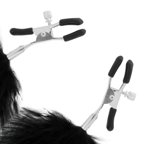 Nippelklemmen mit Pompons Modell 2