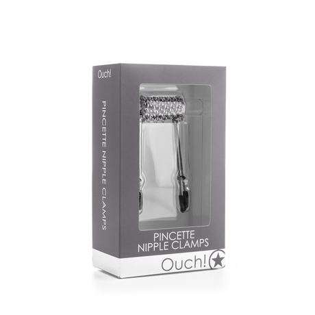 Nippelklemmen Pinzette Silber – Ansicht 2