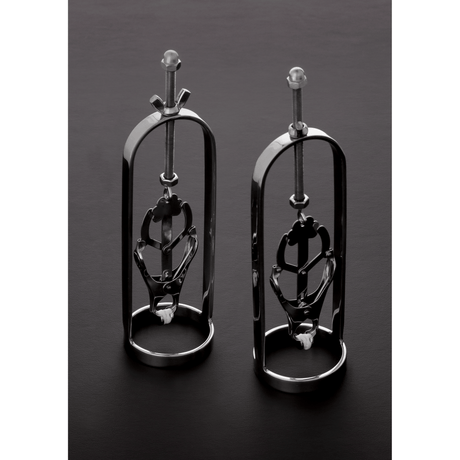 Nippelklemmen Tit Tuggers mit Schraube Silber 16 cm