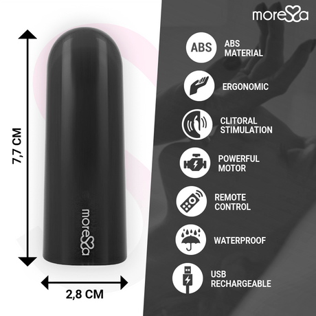 Nix Vibrator mit Fernbedienung Schwarz