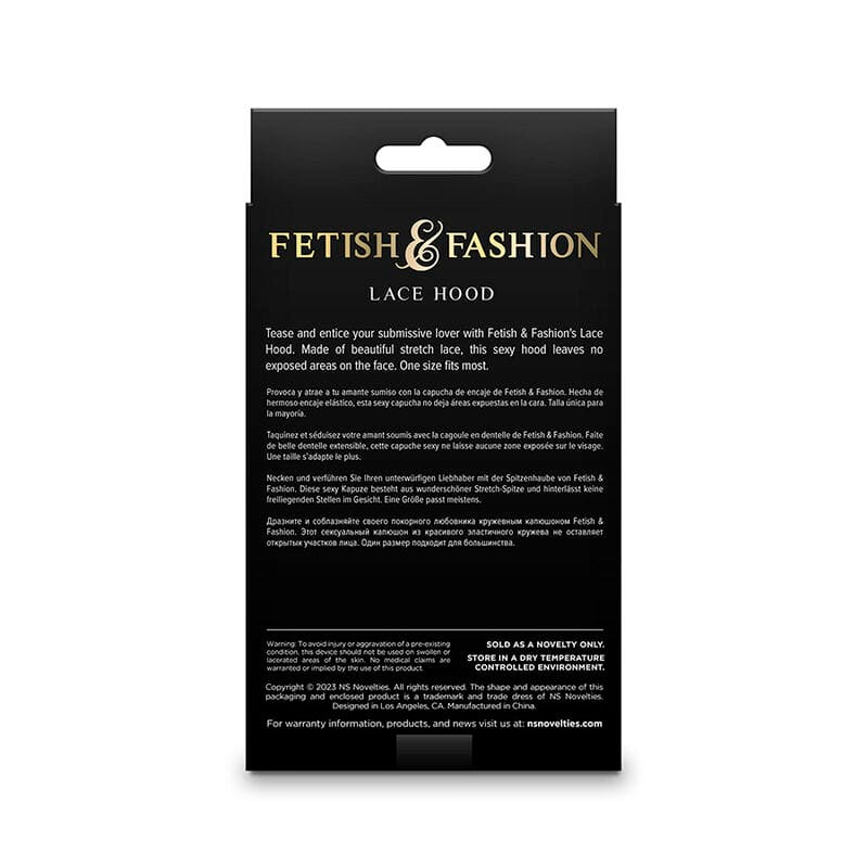 Ns Novelties - Fetish & Fashion Spitzenhaube Schwarz