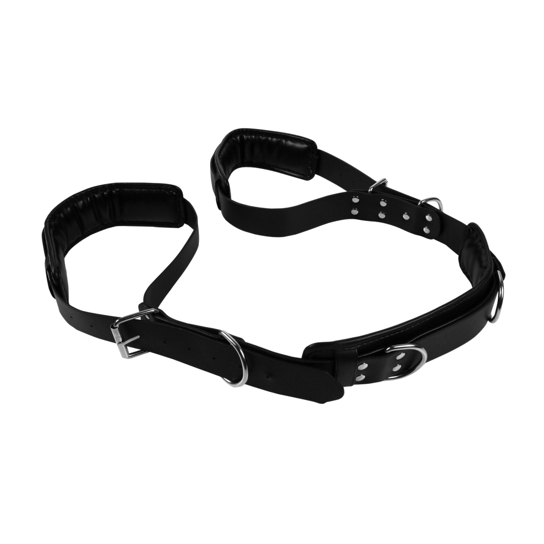Oberschenkel-Sling Ouch gepolstert mit Schnallen Schwarz 121 cm – Ansicht 5