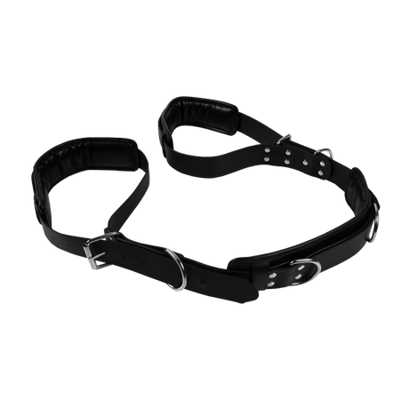 Oberschenkel-Sling Ouch gepolstert mit Schnallen Schwarz 121 cm – Ansicht 5