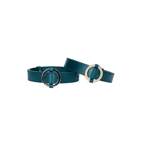 Oberschenkelriemen Ouch mit Ringen Petrol 75,5 cm – Ansicht 4