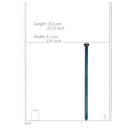 Oberschenkelriemen Ouch mit Ringen Petrol 75,5 cm – Ansicht 6