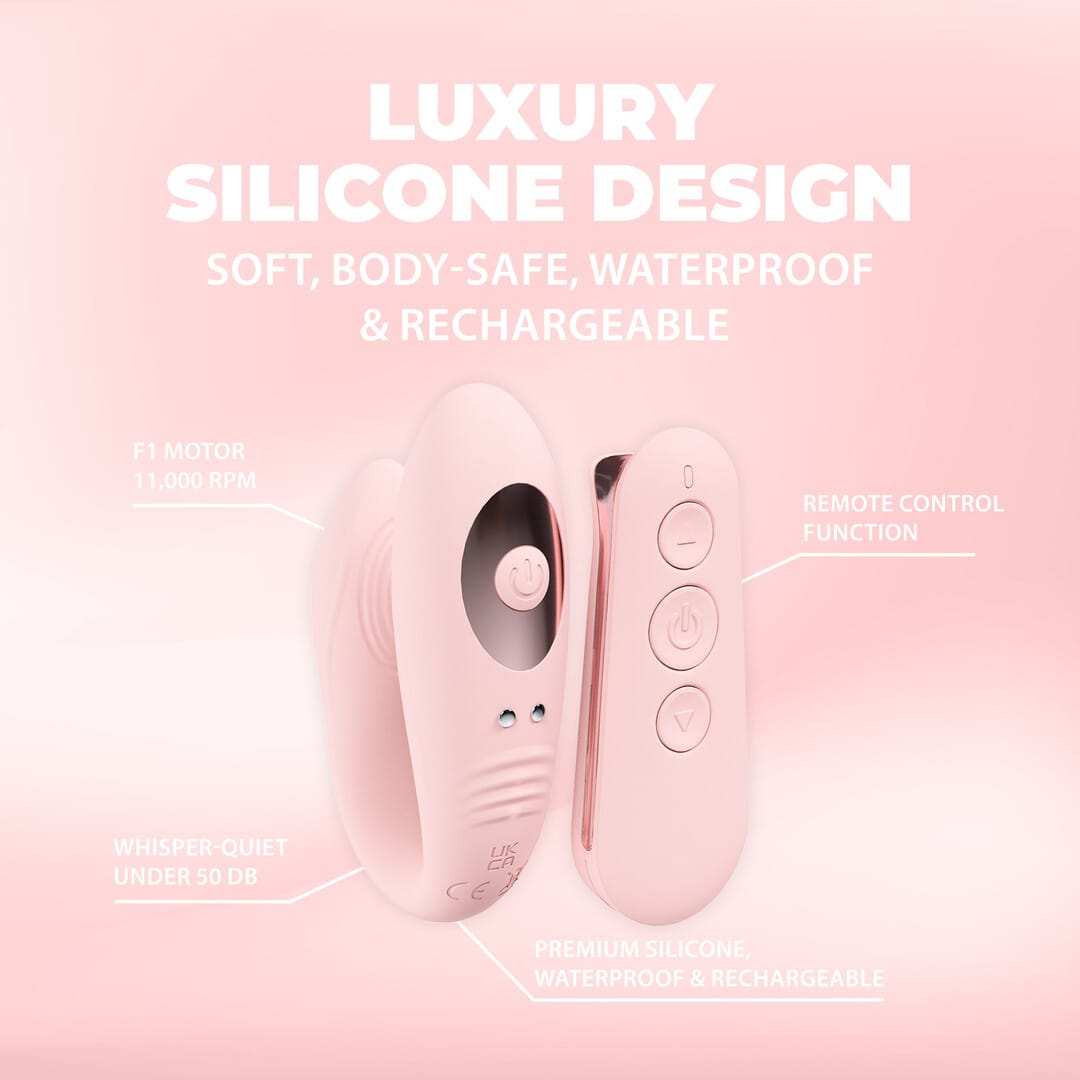 Paarvibrator Charme mit Fernbedienung Rosa 6,7 x 2,6 cm – Ansicht 6