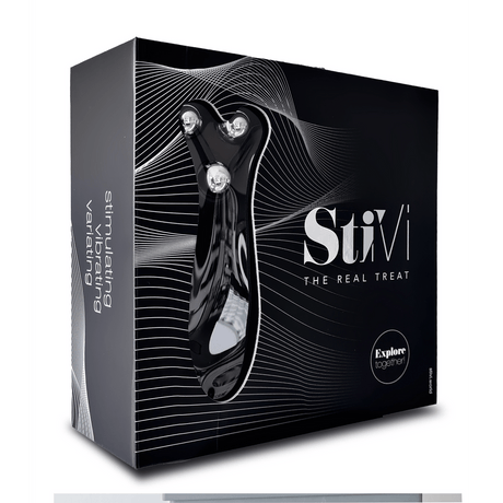 Paarvibrator Hot StiVi Silikon Schwarz 17 cm – Ansicht 3
