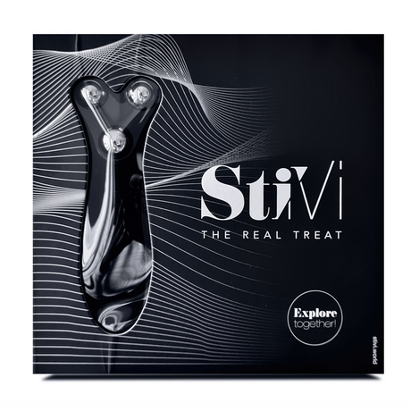 Paarvibrator Hot StiVi Silikon Schwarz 17 cm – Ansicht 4