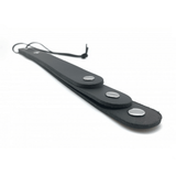 Paddle aus Leder mit drei Riemen Schwarz 39,5 cm – Ansicht 3