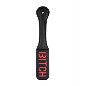 Paddle Ouch mit Bitch-Prägung Schwarz 31,5 x 5,5 cm