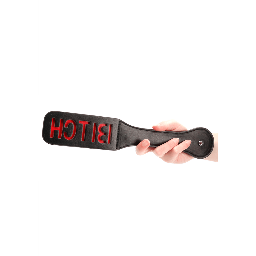 Paddle Ouch mit Bitch-Prägung Schwarz 31,5 x 5,5 cm – Ansicht 4