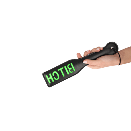 Paddle Ouch mit Bitch-Prägung Neongrün 32,2 cm – Ansicht 7