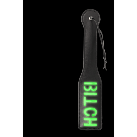 Paddle Ouch mit Bitch-Prägung Neongrün 32,2 cm
