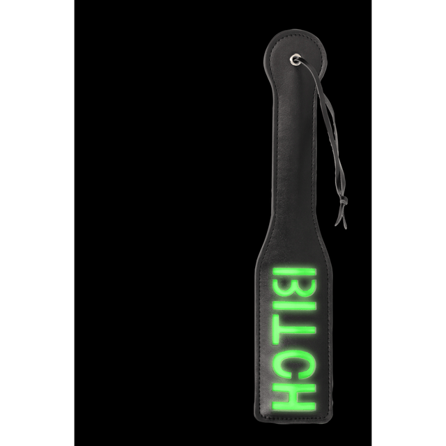 Paddle Ouch mit Bitch-Prägung Neongrün 32,2 cm