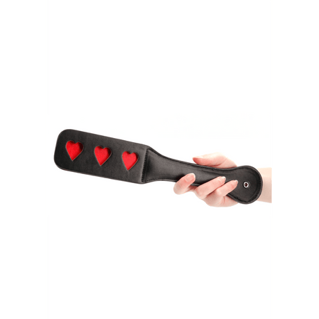 Paddle Ouch mit Herzen-Prägung Schwarz 31,5 x 5,5 cm – Ansicht 4