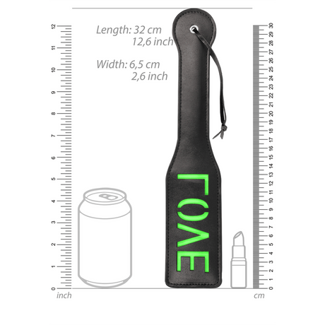 Paddle Ouch mit Love-Prägung Neongrün 32,2 cm – Ansicht 5