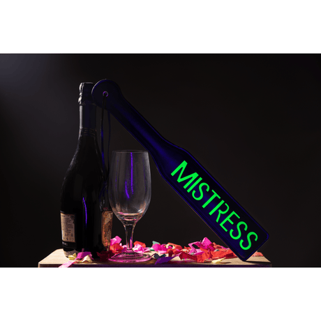 Paddle Ouch mit Mistress-Prägung Neongrün 39,5 cm – Ansicht 6