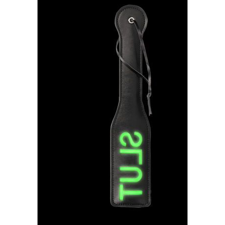 Paddle Ouch mit Slut-Prägung Neongrün 32,2 cm