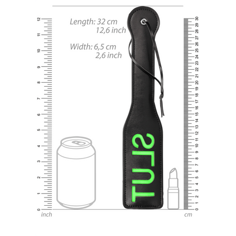 Paddle Ouch mit Slut-Prägung Neongrün 32,2 cm – Ansicht 5