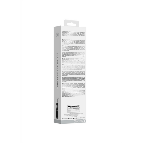 Paddle Ouch mit Strasssteinen Schwarz 30,2 x 6,3 cm – Ansicht 3