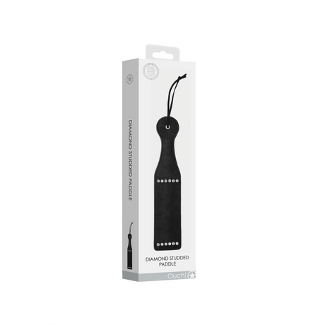 Paddle Ouch mit Strasssteinen Schwarz 30,2 x 6,3 cm – Ansicht 2