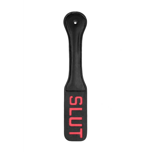 Paddle Ouch mit Slut-Prägung Schwarz 31,5 x 5,5 cm