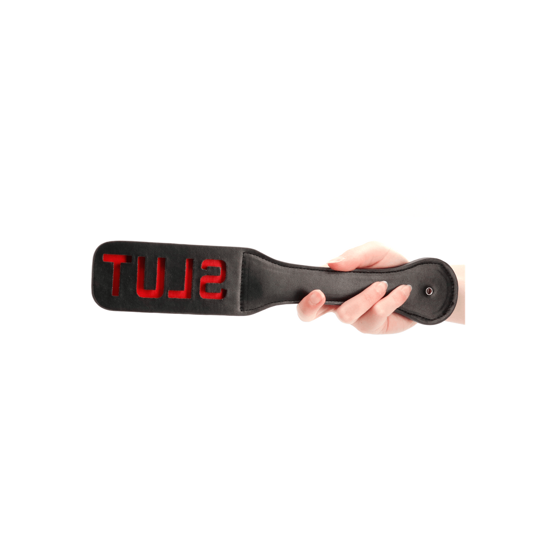 Paddle Ouch mit Slut-Prägung Schwarz 31,5 x 5,5 cm – Ansicht 4