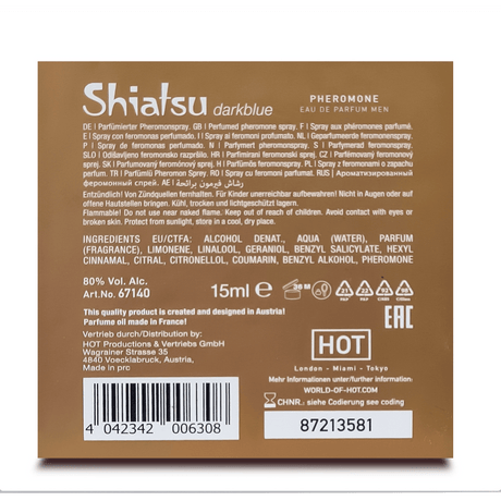 Parfüm Hot Shiatsu Pheromon Eau de Parfum für Männer Hellblau 15 ml – Ansicht 4