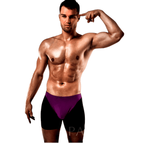Passion - Boxer 009 Lila/Schwarz Erotische Dessous S/M