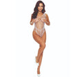 Bodystocking Bs114 Weisser Gitter-Bodystocking