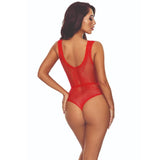 Bodystocking Bs115 Bodystocking Gitter Rot.1