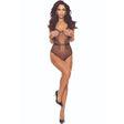 Bodystocking Bs115 Schwarzer Gitter-Bodystocking