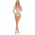 Bodystocking Bs115 Weisser Gitter-Bodystocking