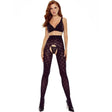 Passion - Tiopen 025 Strumpfhose mit Schrittfrei Schwarz 1/2 40 den