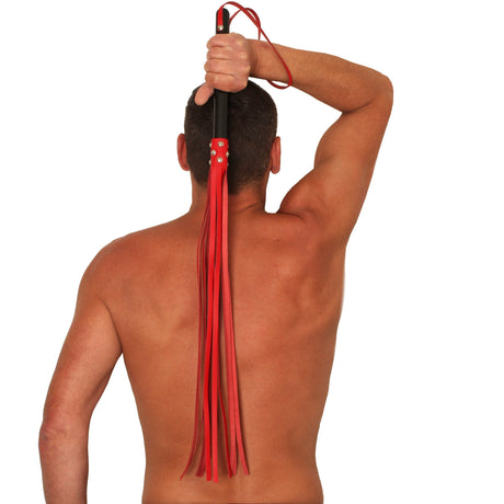 Peitsche farbige Lederstränge