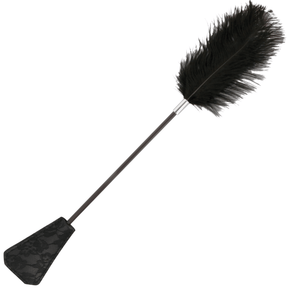 Peitsche Love mit Feder Schwarz 56 cm